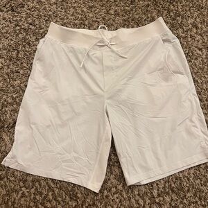 Men’s White Lululemon Athletic Shorts